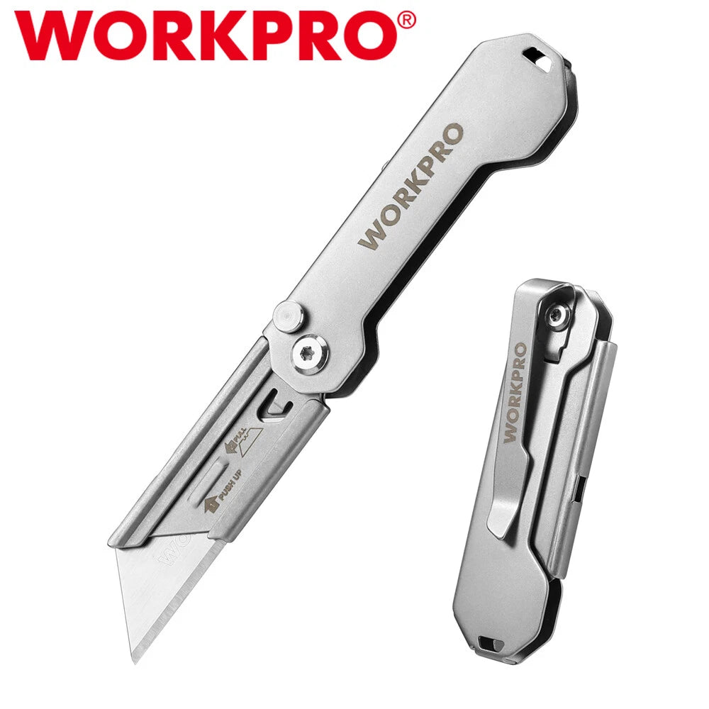 Workpro Edc Folding Utility Knife Box Cutter Mini | Built Supply Co