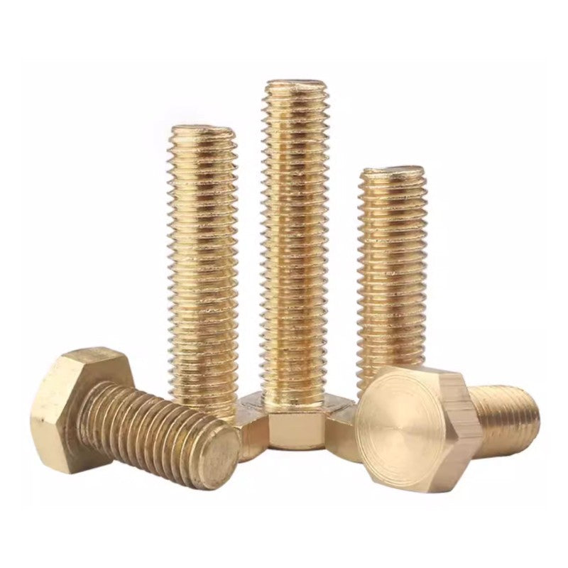 DIN 933 Fully Threaded Hexagon Head Screws Brass M3-M12