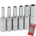 Neilsen Deep Star Profile Sockets E4 - E10 Socket Set 1/4" Socket Rail