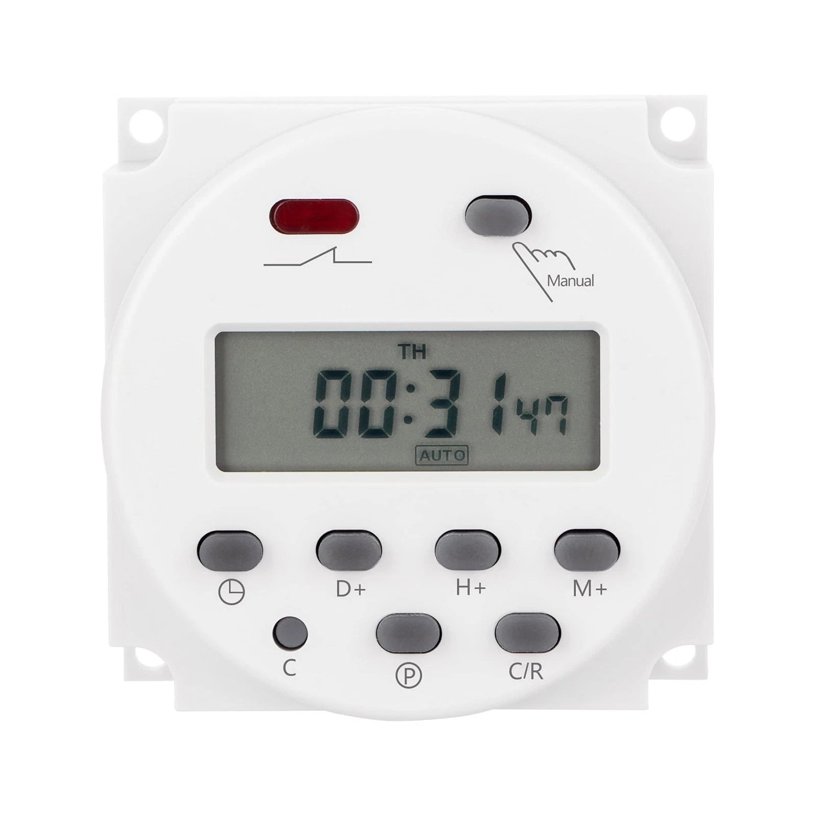 Dc 12V Digital Lcd Weekly Timer For Neon Lamps 16a Programmable Relay