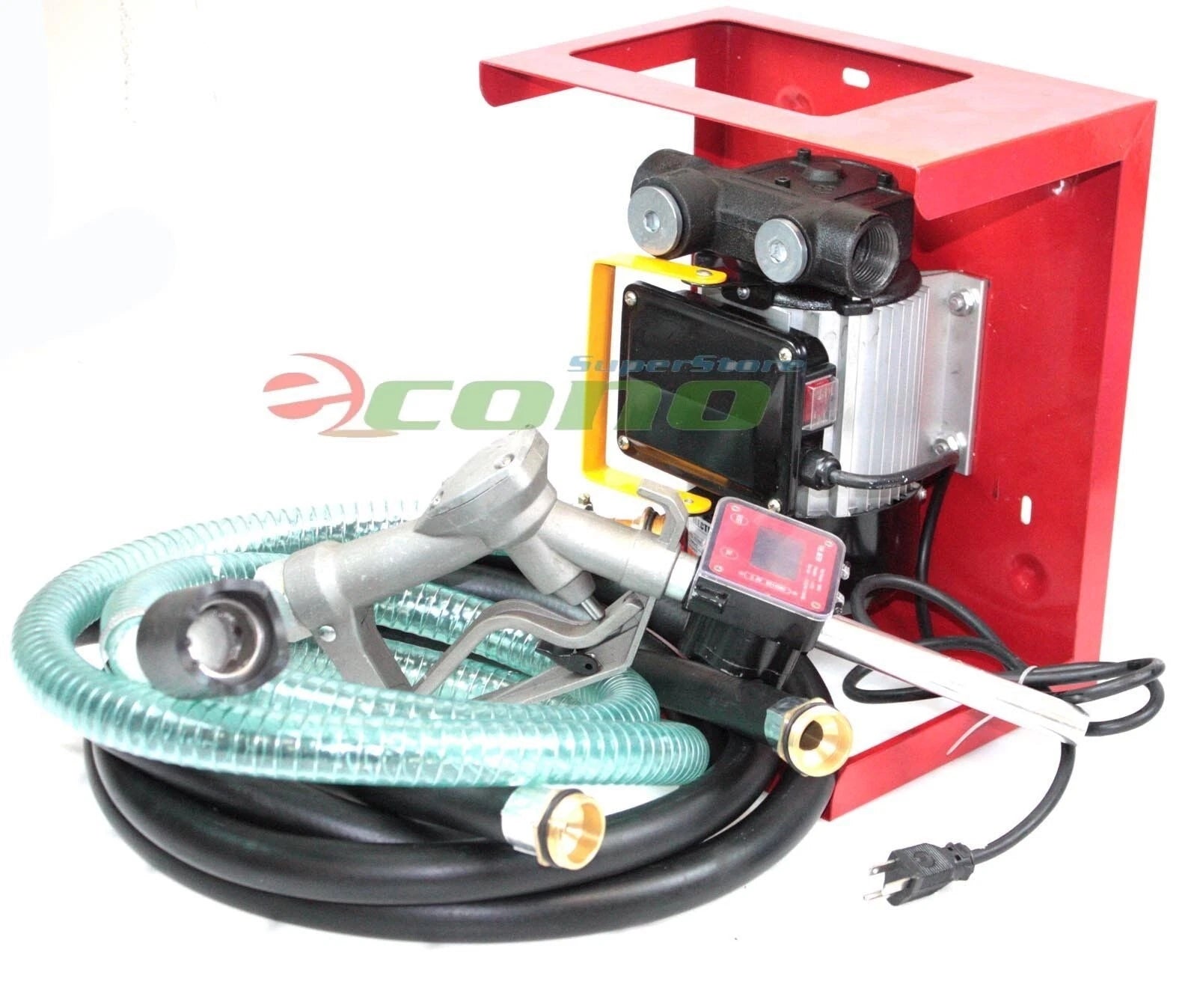 16GPM 110V Transfer Fuel Diesel Petrol Pump Yb-60 W/digital Nozzle