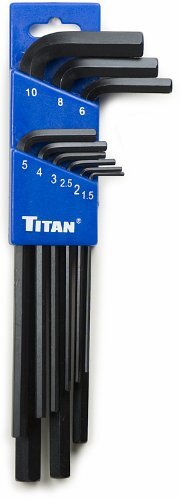 Titan Metric Long Arm Hex Key Set by Titan