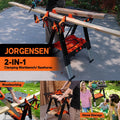 Pony 2-in-1 Work Bench Portable With Clamp Bench Dog, Safety Strap