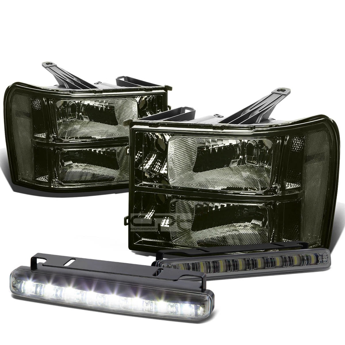 Smoked Housing Clear Corner Head+bumper+le<wbr/>d | Built Supply Co