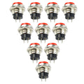 10* Small Self-reset Round Button Head Power Switch Circle Kill