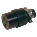 NEMA 5-15R Black Rubber Connector Adapter 15A 125V