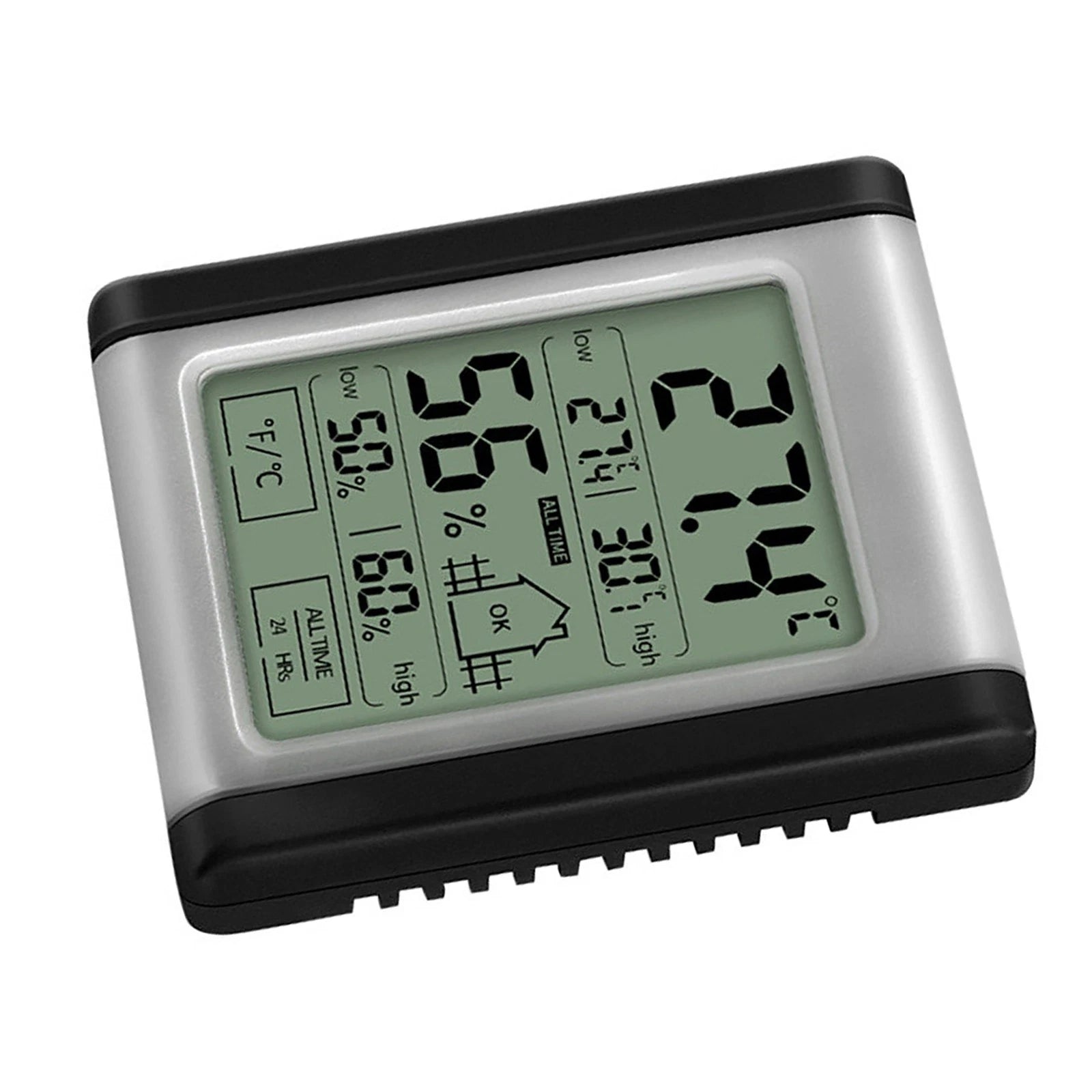 Indoor Lcd Touchscreen Digital Display Thermometer Hygrometer Monitor