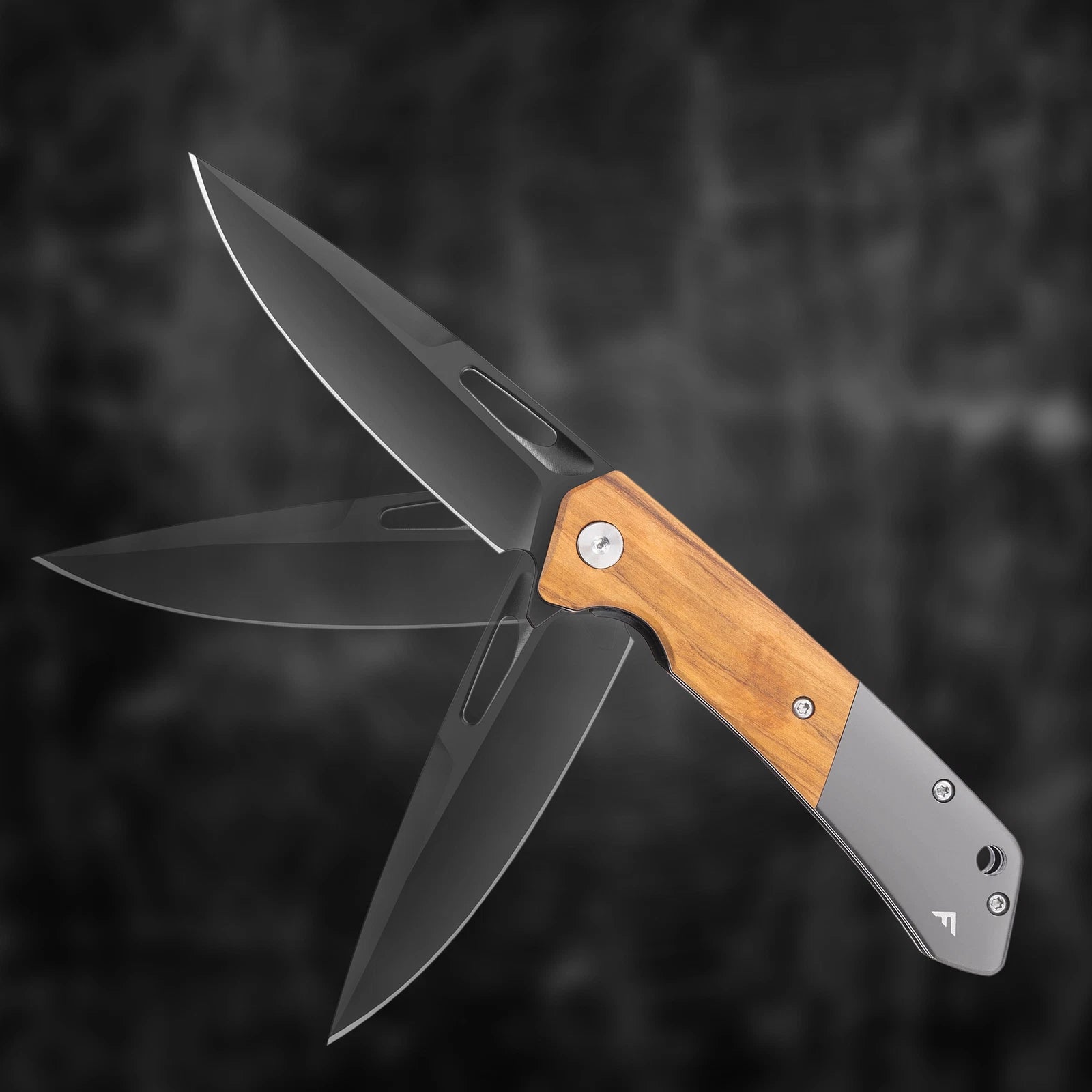 Flissa Folding Pocket Knife Sandvik 14c28n Steel Blade W/olive