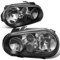 Fit 1999-2006 Vw Golf Gti Pair Black Housing Clear | Built Supply Co