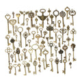 Old Vintage Antique Skeleton Keys Exquisite Shapes Diy Crafts Bronze