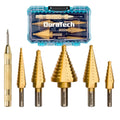 Duratech Step Drill Bit Set Automatic Center Punch Titanium Coated