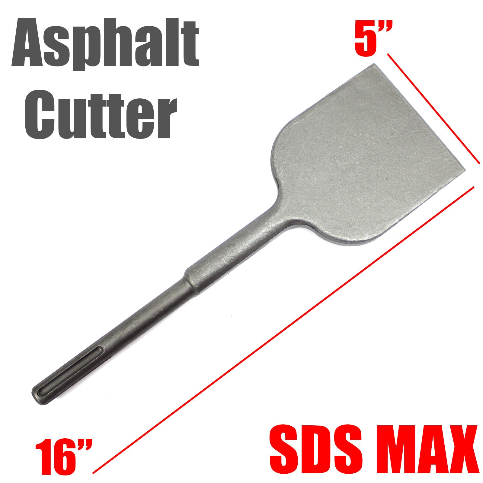 SDS MAX 5" x 16" Asphalt Cutter Chisel Bit for Jack Hammer Drill Milwaukee Bosch