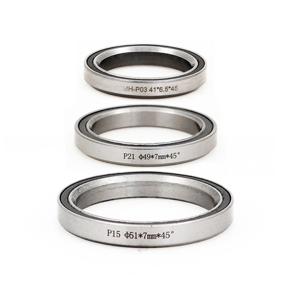 Headset Bearings Bike Parts Replacement Silver Color
