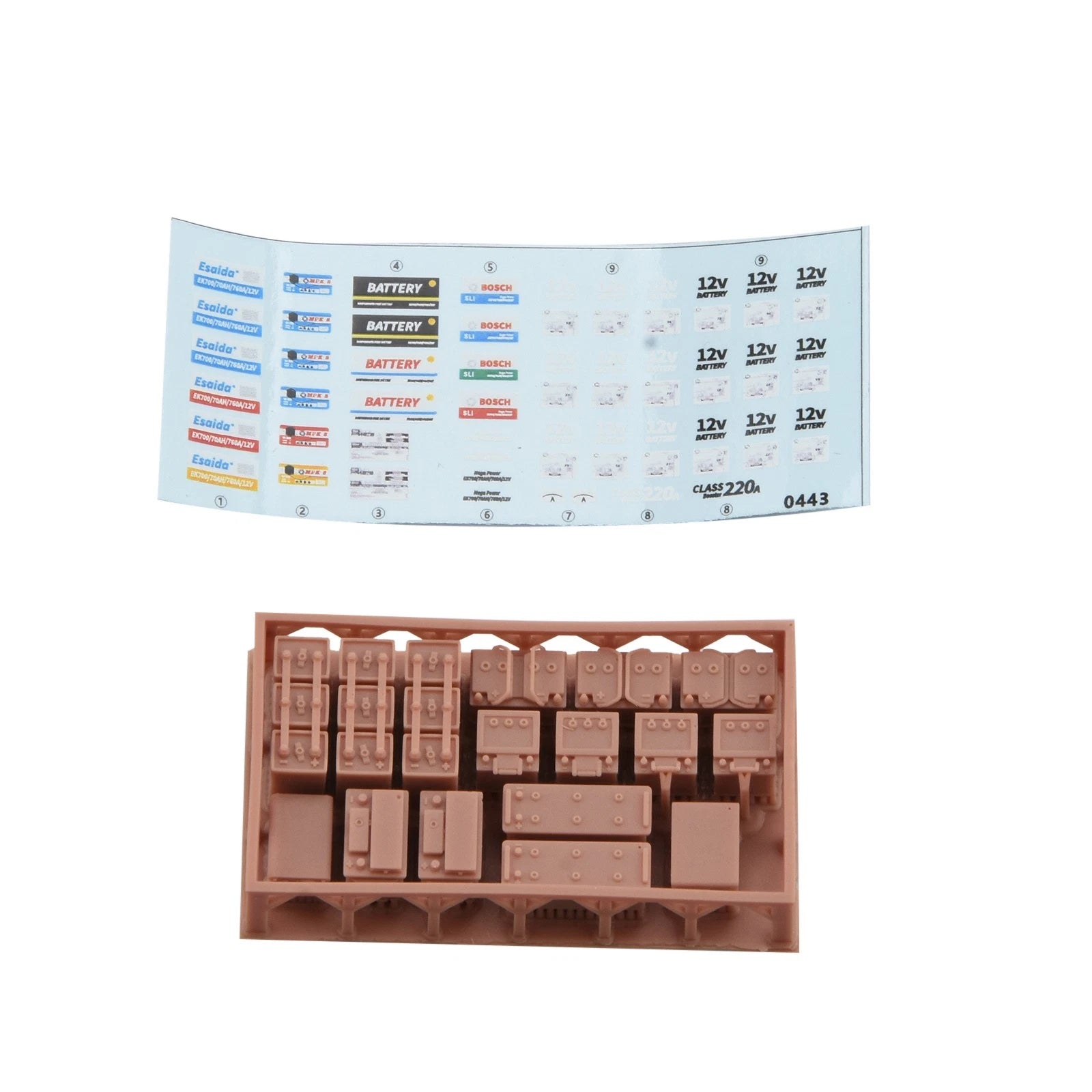 1/35 Resin Modern Battery W/ Stickers Sheet Soldier Mannequin Figures