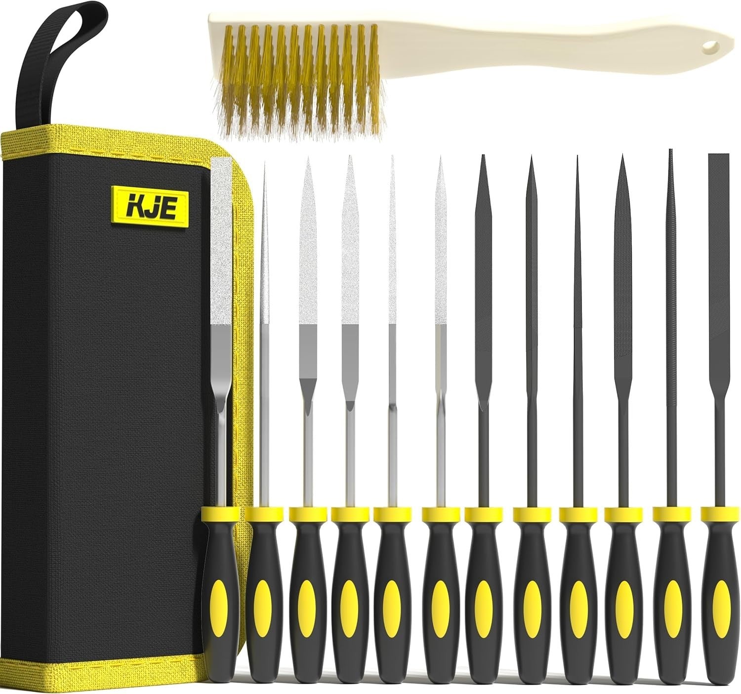 13PC Alloy Steel File Sets with Carry Case For Metal Wood Brass