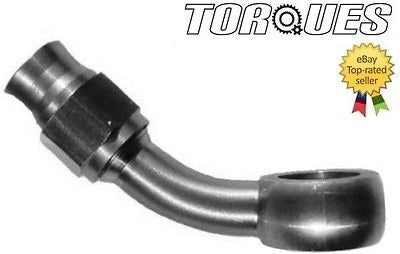 AN-8 90 Degree Swivel Seal BLACK Hose Fitting by Unbranded
