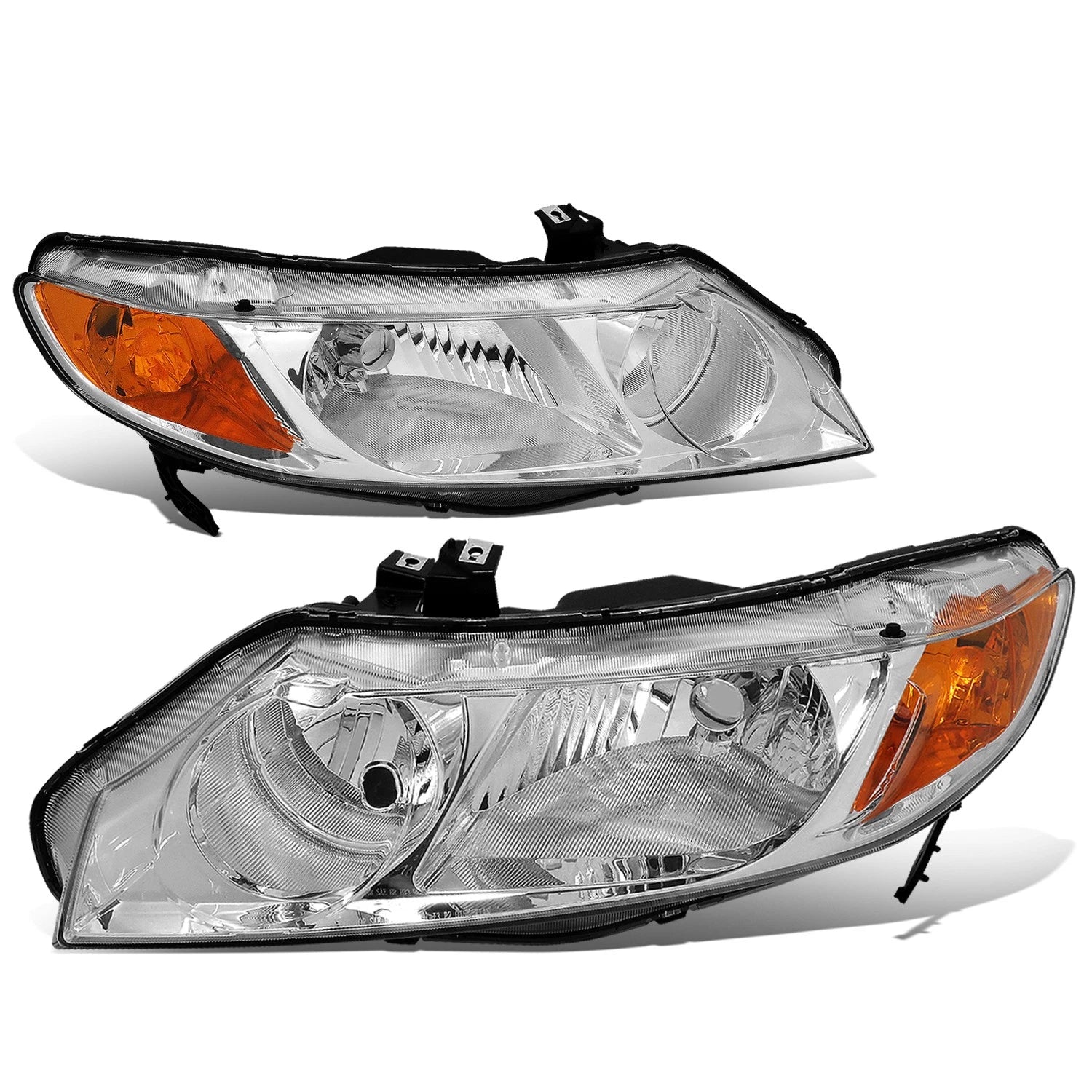 For 2006-2011 Honda Civic Sedan 2x Headlight Head | Built Supply Co