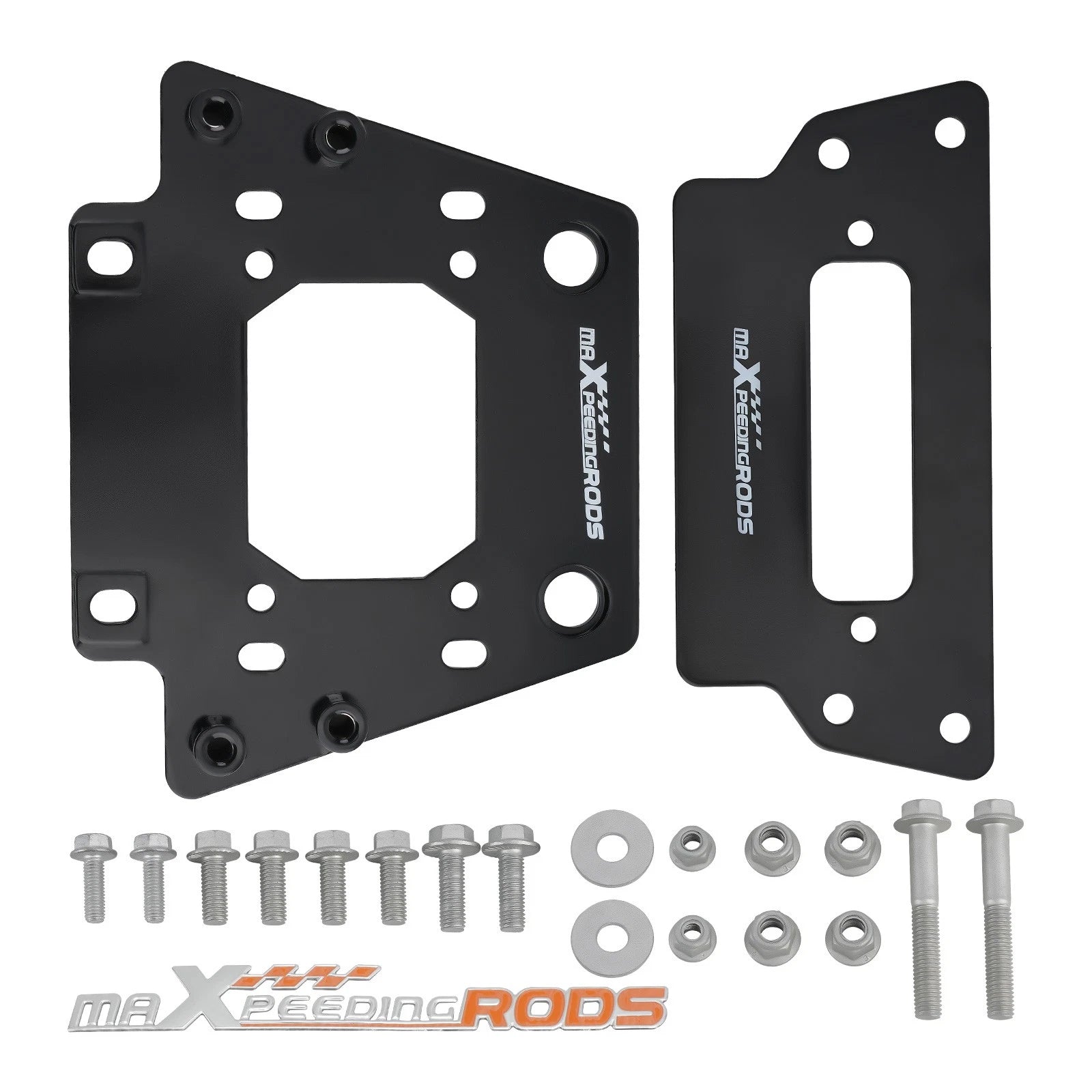 Utv Winch Mount Kit For Kawasaki Krx 1000 2020-2025 Black 4 Hole 3"x