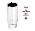 Cr-v 3/8" Dr. 6pt 21mm Thin Wall Spark Plug Socket With Magnetic &
