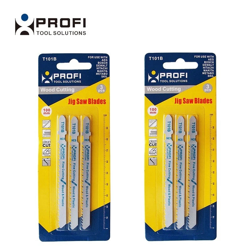 2-pk T101b Hcs Jigsaw Blade Wood & Pvc Clean Cutting Saw Blades