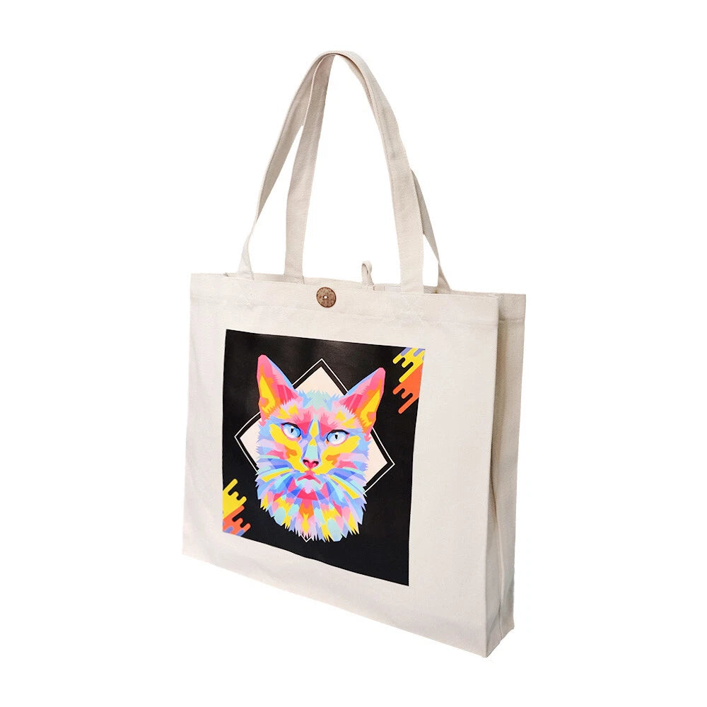 16"l X 14"h Economical Cotton Tote Bag,lightweigh<wbr/>t Reusable
