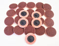 25 2" Roll & Lock Scuff Pad Cookie Discs