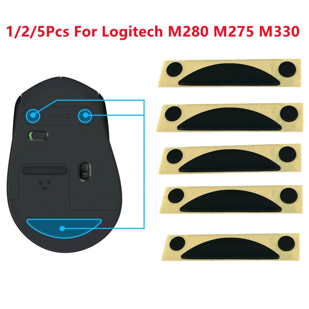0.6mm Thickness Mouse Skates Mice Pads Feet Stickers For Logitech