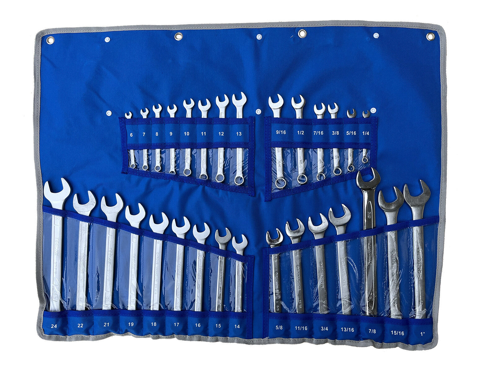 30pc Combination Wrench Spanner Set Metric & SAE by Unbranded