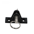 Yacht Awning Mounting Bracket Black Nylon With Ring Pin For Sunshade