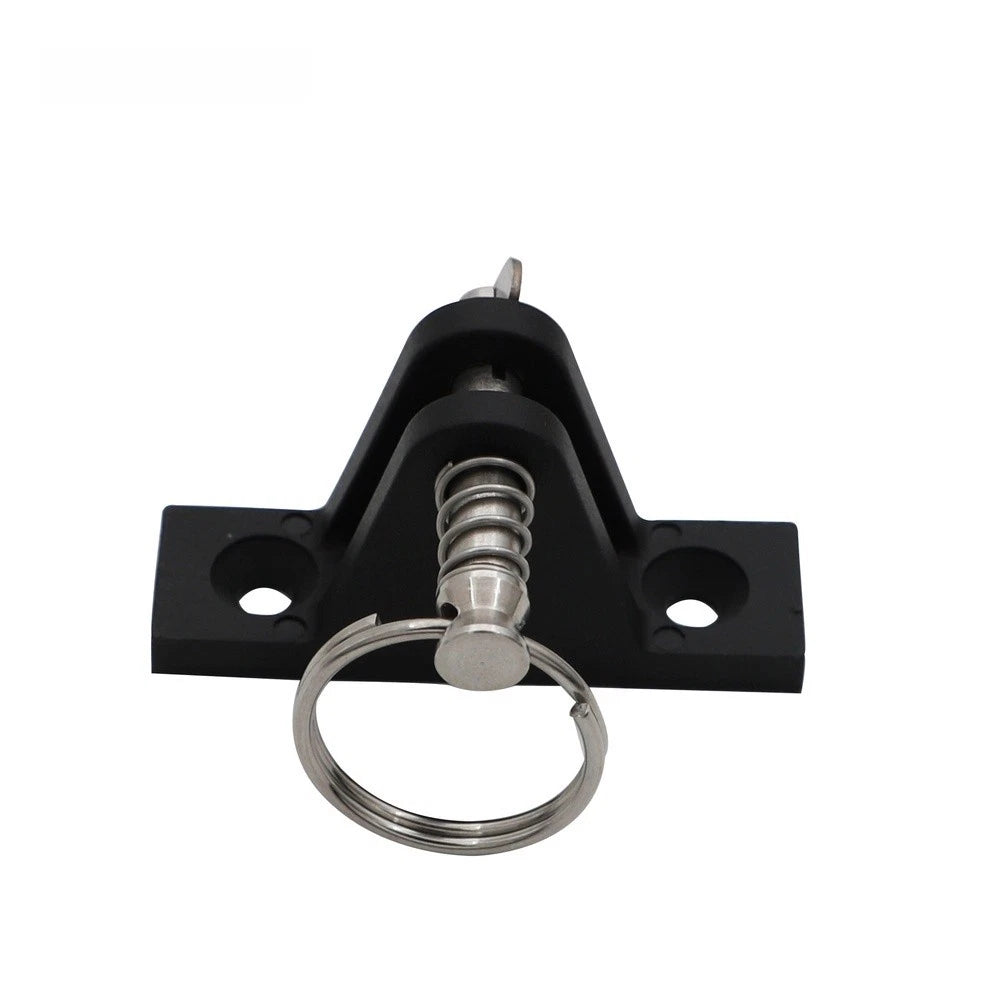 Yacht Awning Mounting Bracket Black Nylon With Ring Pin For Sunshade