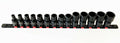 14pc Proto Blackhawk 1/2" Impact Universal Swivel Flex Socket Set SAE UW-1514SOp