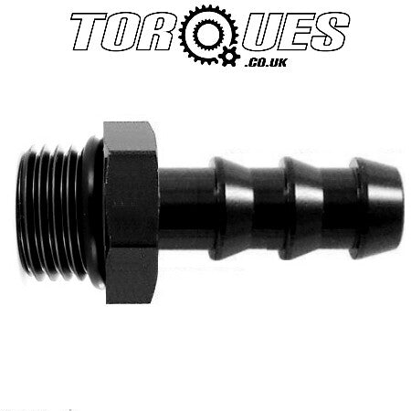 AN -8 (AN8) ORB-8 3/4" UNF Male To 10mm 3/8" Barb Adapter Fitting in