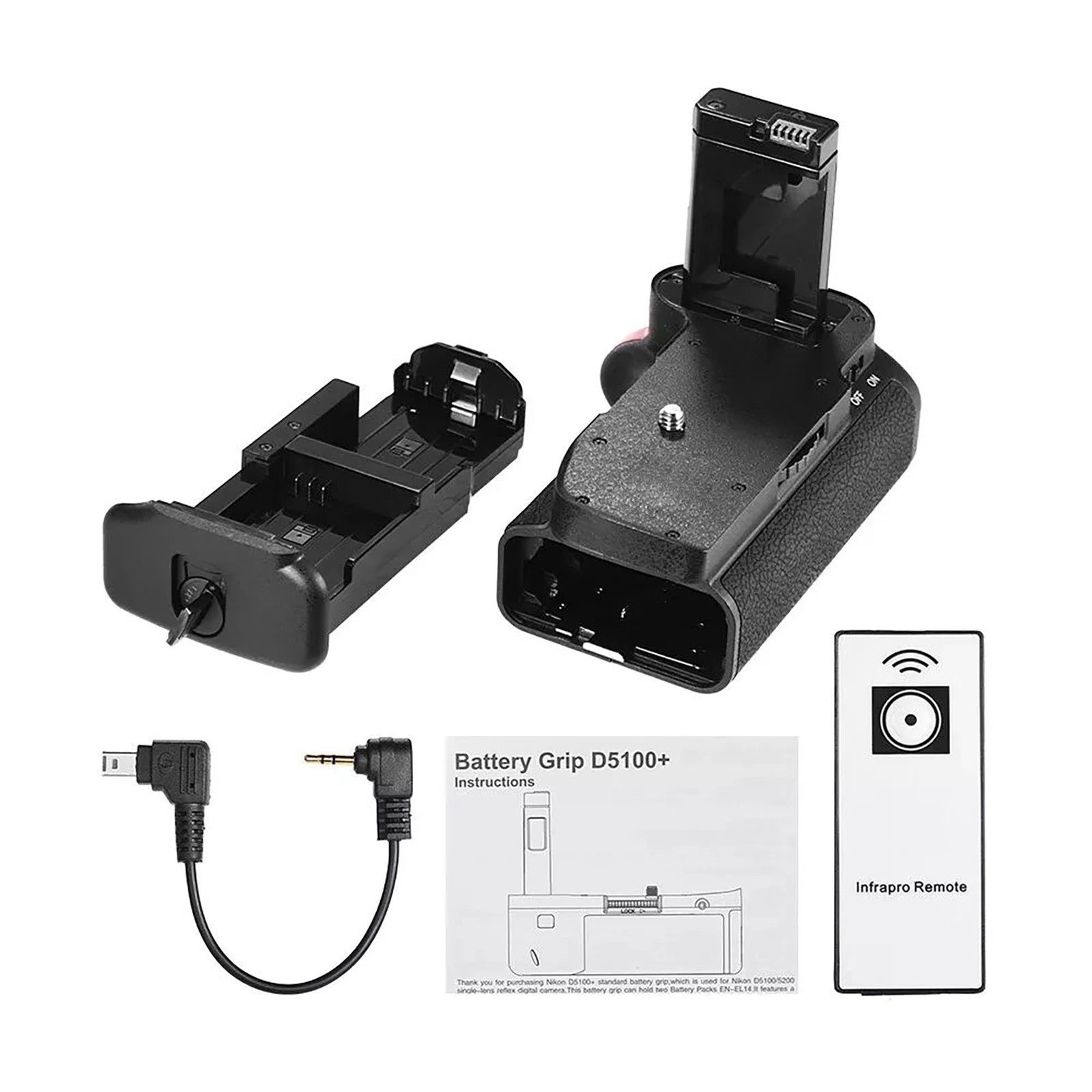 Mb-d5100 Vertical Battery Grip Handler For Nikon | Built Supply Co