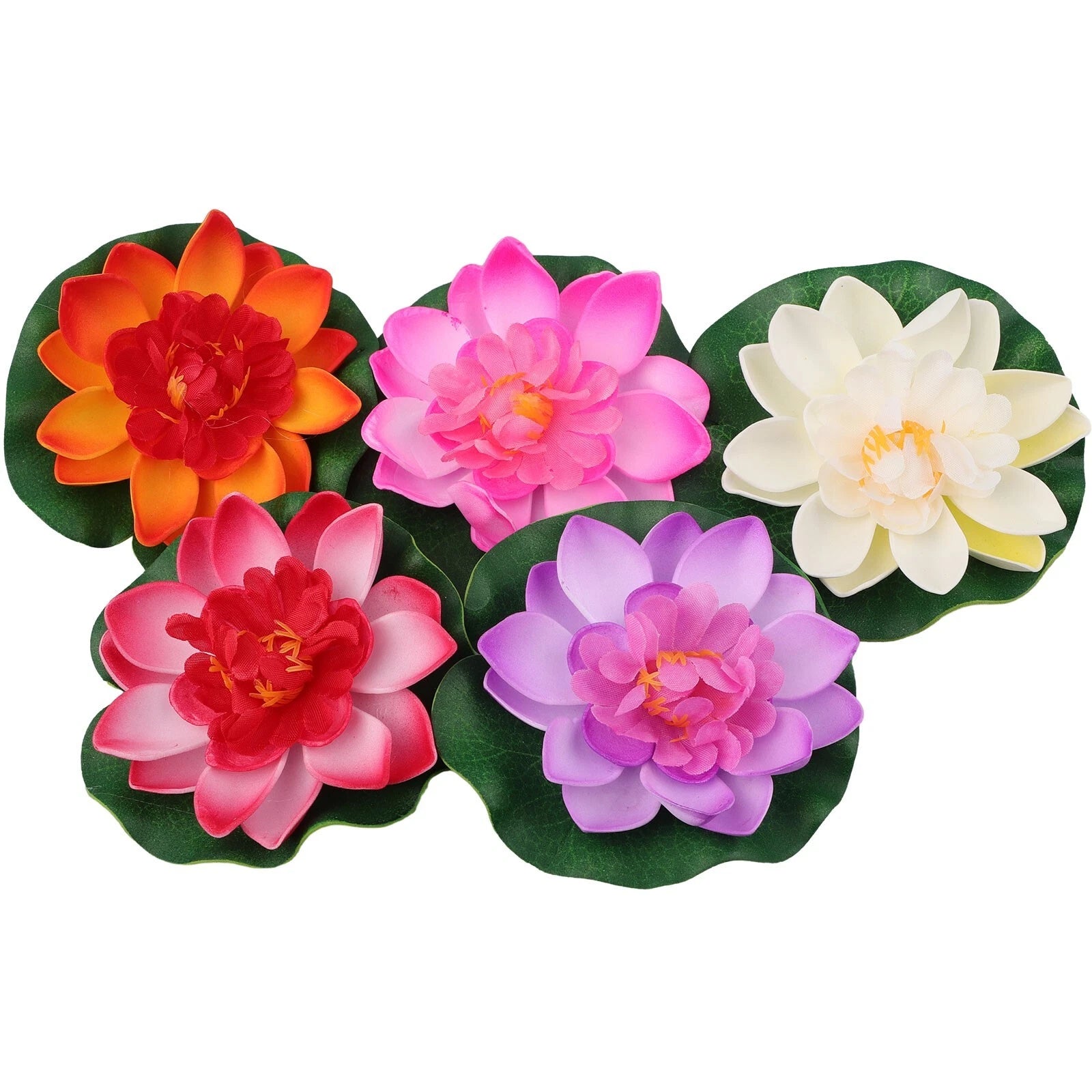 Artificial Lotus-flower Water Lily Floating Pool Plants Garden