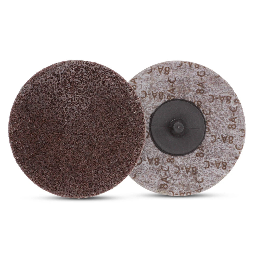 5 Pack - 3" Inch Unitized Quick Change Discs 8AC A/O Coarse Deburr Type R Roloc