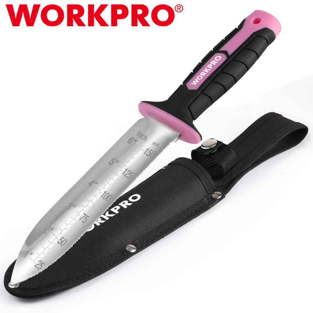 Workpro Hori Hori Garden Knife Weeding & Digging Tool 7-in Blade