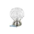 Pumpkin Round Brushed Nickel Clear Kitchen Cabinet | Built Supply Co