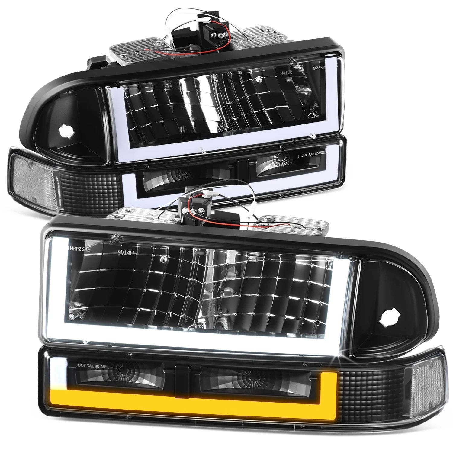 Fit 98-04 Chevy Blazer/s10 U-shape Led Drl | Built Supply Co