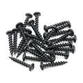 1000 Pack #8 X 1" Coarse Deep Thread Pan Head Screws Black Phosphate