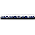 Bumper Sticker Metal Emblem Decal Trim Badge Polished Blue Text