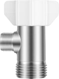 Brass T Valve Bidet T Adapter 7/8" X 7/8" X 3/8" Bidet Tee Connector