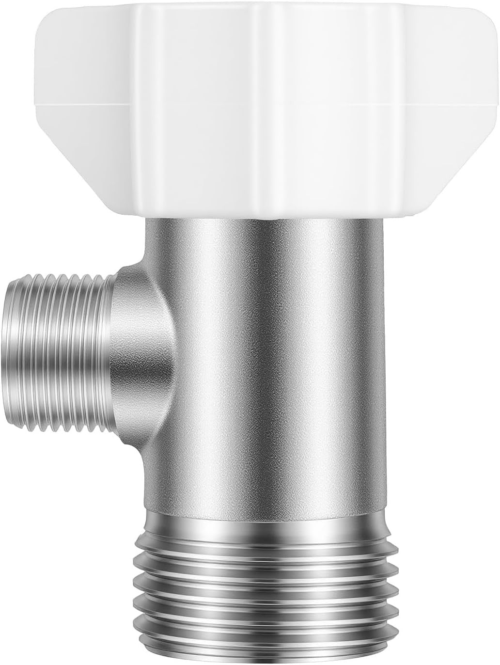 Brass T Valve Bidet T Adapter 7/8" X 7/8" X 3/8" Bidet Tee Connector
