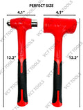 2pc Dead Blow Hammer Set 16oz & 27oz