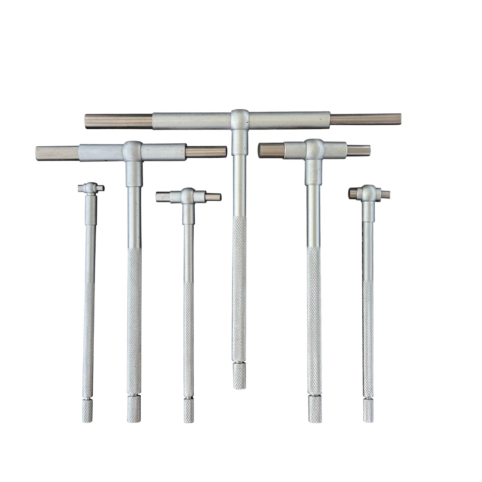6PCS Telescoping Gauge Set 5/16"–6" Internal Bore Hole T-Gage