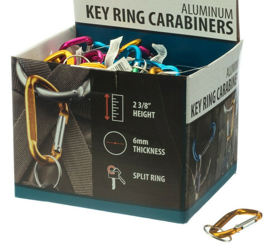 Assorted Color Aluminum Carabiner Snap Hooks