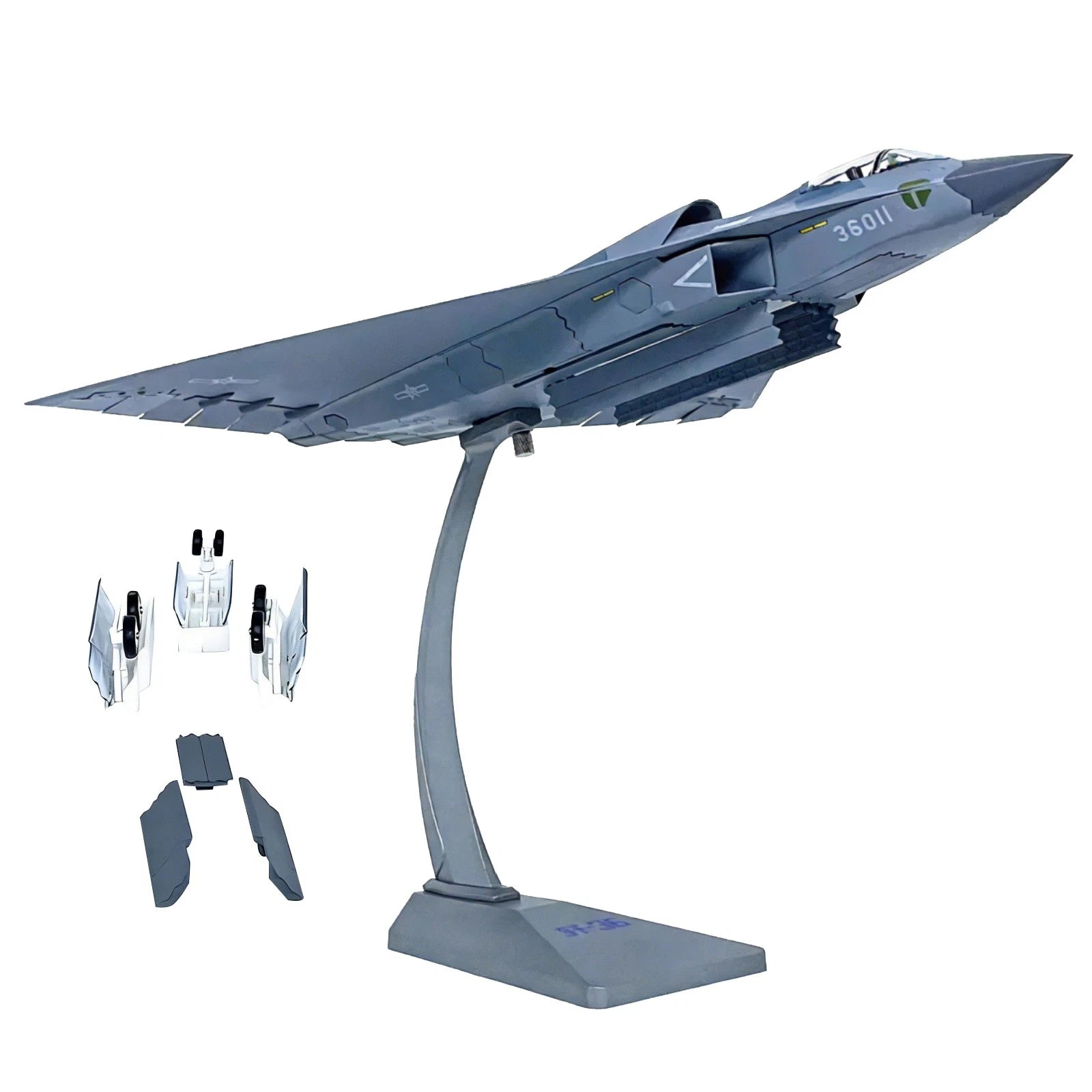 J-36 Sixth-gen Fighter Diecast Model 1/72 34cm | Built Supply Co