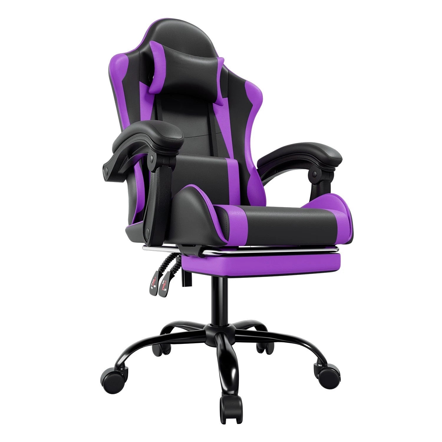 24.5"x 22"x 45.5" 350 Lbs Adjustable Open Back Gaming Chair