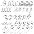 Stark Tools Chrome Plated Peg Board Hook Tool Organizer Assortment Set