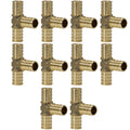 XFITTING 1/2" PB x 1/2" PB x 1/2" Pex Tee 10 Pack
