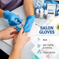 100 4ml. Nitrile Salon Barber Hair Stylist Dye Coloring Gloves Latex